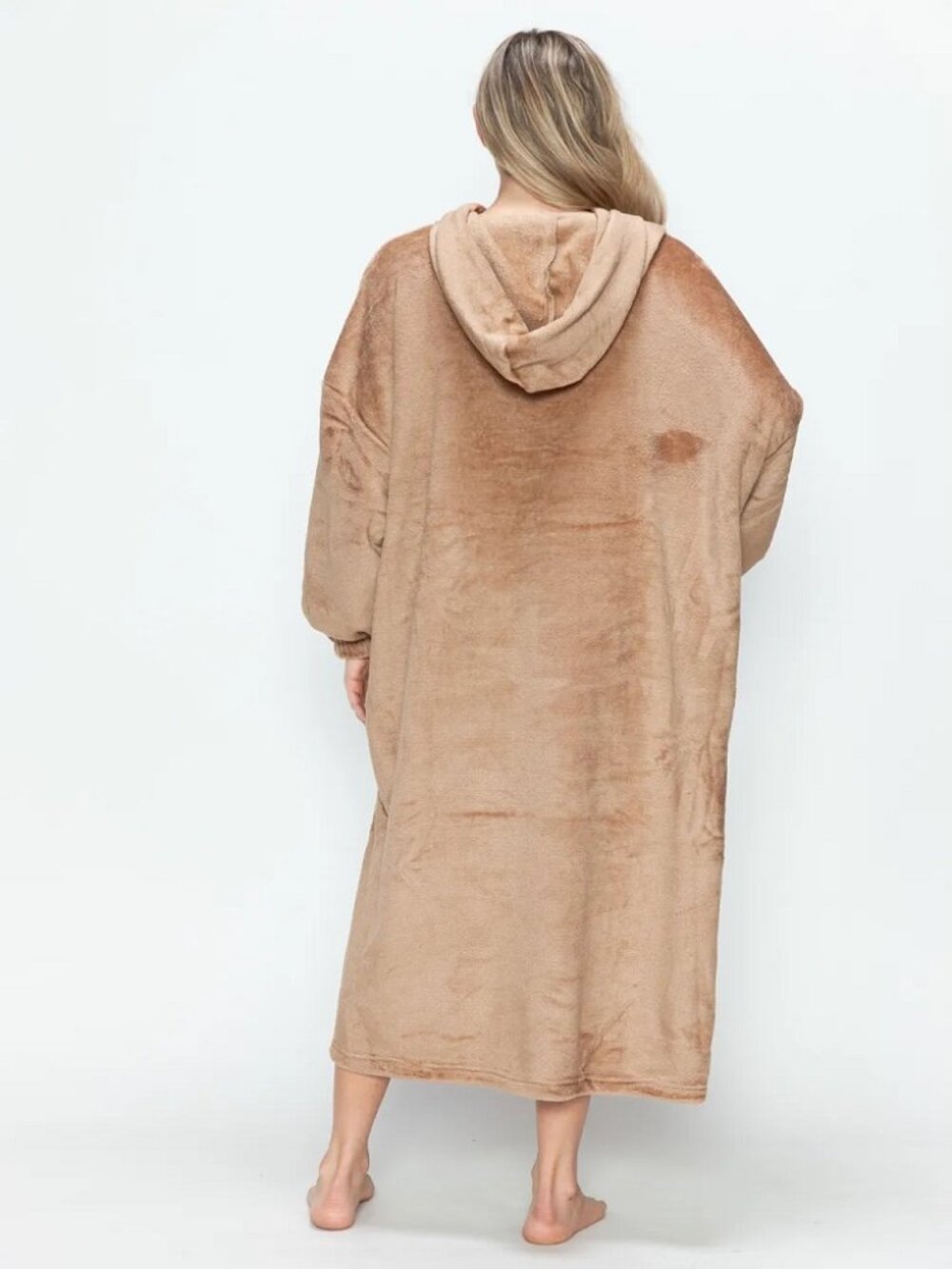 Casual Elegance Full Size Hooded Midi Dress with Pocket - Picture 13 of 16